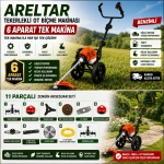 6 APARATLI TEKERLEKLİ OT BİÇME MAKinası - Görsel 2