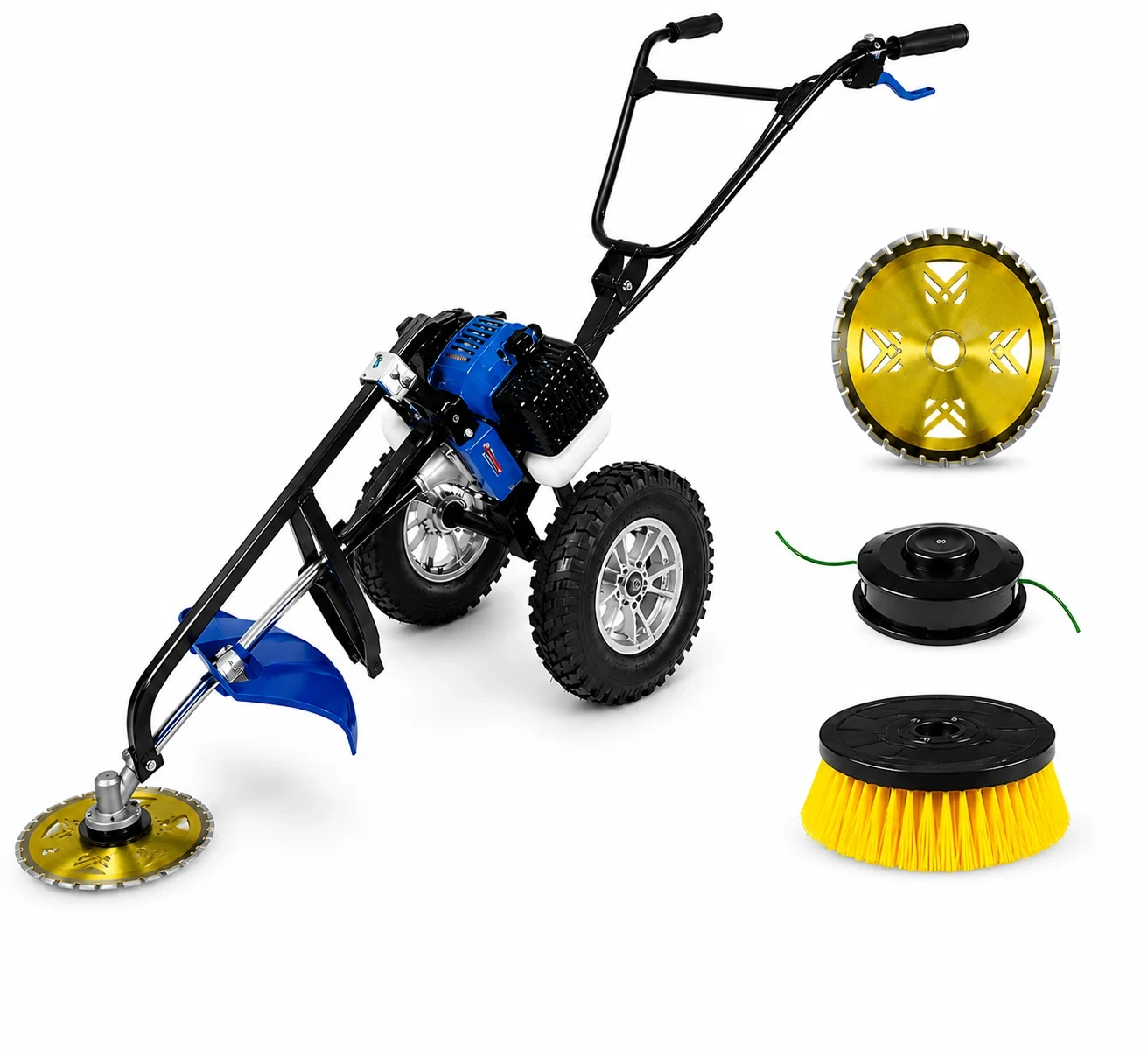 ba3076d1-3aed-4f44-9814-4d94be39028d 8 APARAT 1 MAKİNA TEKERLİ OT BİÇME MAkinası - Görsel 1