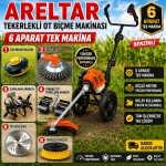6 APARATLI TEKERLEKLİ OT BİÇME MAKinası - Görsel 3
