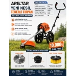 ARELTAR YENİ NESİL 3 APARATLI TEKERLİ OT BİÇME