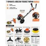 ARELTAR YENİ NESİL 7 APARSTLI MARŞLI TIRPAN TEKERLİ