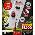 YENİ  NESİL 20 AH LİK 6 SAAT ŞARJ SÜRELİ OT BİÇME ÇAPA MAKİNALI