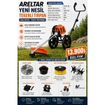 ARELTAR YENİ NESİL 5 APARATLI TURUNCU SERİ TEKERLİ TIRPAN