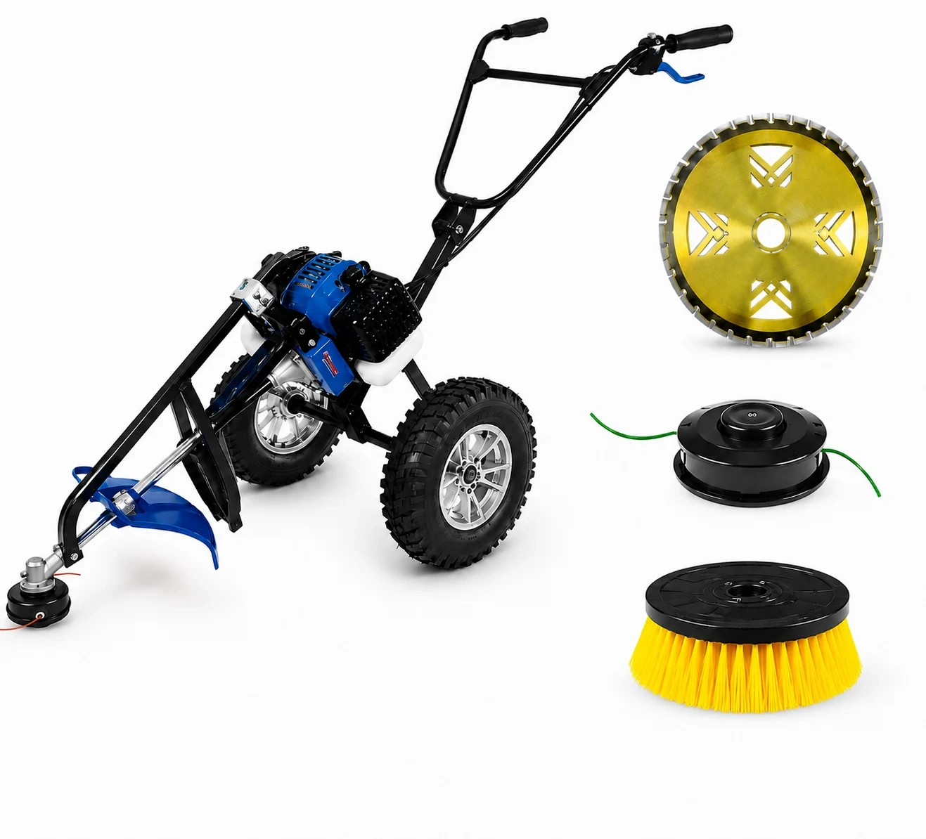 a0fffd95-f30f-4983-9593-9099eb68ead5 ARELTAR YENİ NESİL TEKERLİ TIRPAN 3 HP 3 BAşlıklı - Görsel 1