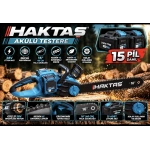 HAKTAŞ ÇİFT AKÜŞÜ TESTERE 15 PİLLİ ÇİFT BATARYA 40 CM PALA